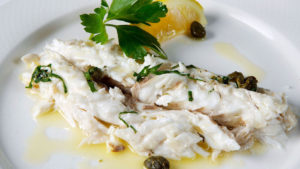 White fish at Estiatorio Milos