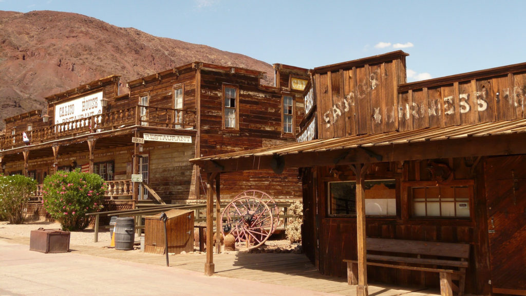 Drive to Las Vegas from California and stop at the Calico Ghost Town 